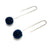 Dark Blue Bead Earrings-Earrings-Monica Nesseler-Pistachios