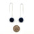 Dark Blue Bead Earrings-Earrings-Monica Nesseler-Pistachios