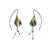 Dark Ombré Leaf Earrings-Earrings-Marcin Tyminski-Pistachios