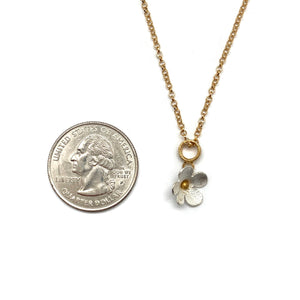 Delicate Flower Pendant-Necklaces-Anna Krol-Pistachios