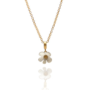 Delicate Flower Pendant-Necklaces-Anna Krol-Pistachios