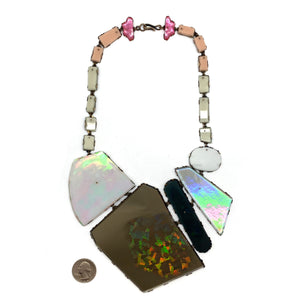 Dichroic Necklace-Necklaces-Nikki Couppee-Pistachios