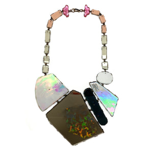 Dichroic Necklace-Necklaces-Nikki Couppee-Pistachios