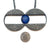 Dual Circle Lapis Necklace-Necklaces-So Young Park-Pistachios