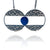 Dual Circle Lapis Necklace-Necklaces-So Young Park-Pistachios