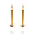 Elongated Caged CZ Earrings-Earrings-Arek Wolski-Pistachios