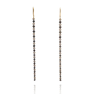 Elongated Diamond Drop Earrings-Earrings-Manuk Durmazguler-Pistachios