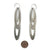 Elongated Oval Stainless Steel Statement Earrings-Earrings-Arek Wolski-Pistachios