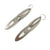 Elongated Oval Stainless Steel Statement Earrings-Earrings-Arek Wolski-Pistachios