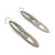 Elongated Oval Stainless Steel Statement Earrings-Earrings-Arek Wolski-Pistachios