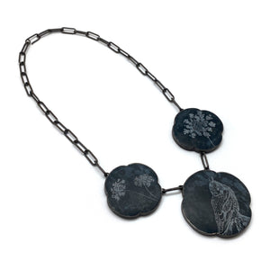 Etched Black Jasper Necklace-Necklaces-Kelly Jean Conroy-Pistachios