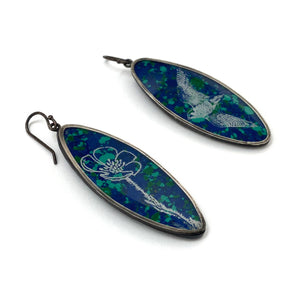 Etched Malachite Earrings-Earrings-Kelly Jean Conroy-Pistachios