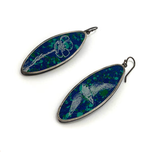 Etched Malachite Earrings-Earrings-Kelly Jean Conroy-Pistachios