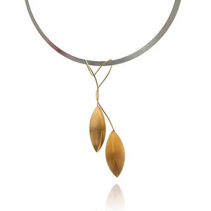 Falling Leaves Necklace-Necklaces-Arek Wolski-Pistachios