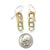 Film Strip Earrings - Silver/Gold-Earrings-Mariusz Fatyga-Pistachios