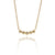 Five Diamond Gold Necklace-Necklaces-Yasuko Azuma-Pistachios