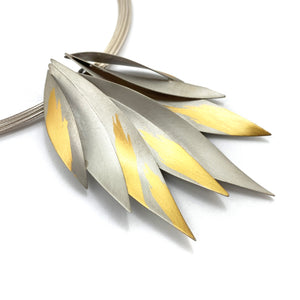 Floral Frond Necklace-Necklaces-Judith Neugebauer-Pistachios