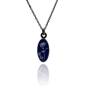 Floral Lapis Pendant-Necklaces-Kelly Jean Conroy-Pistachios