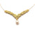 Floral Pearl V Collar Necklace-Necklaces-Bernd Wolf-Pistachios