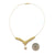 Floral Pearl V Collar Necklace-Necklaces-Bernd Wolf-Pistachios