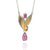 Flowering Rose Pendant Necklace-Necklaces-Judith Neugebauer-Pistachios