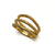 Frosted Gold Ring-Rings-Fritz Heiring-Pistachios