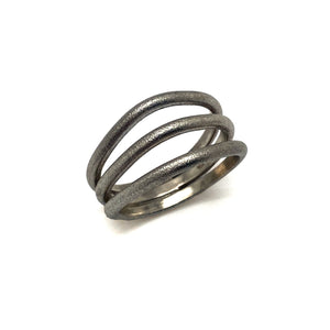 Frosted Silver Ring-Rings-Fritz Heiring-Pistachios