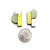 Geometric Earrings - Pink, Yellow and Green-Earrings-Karen Vanmol-Pistachios