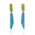 Geometric Earrings - Shimmering Green and Blue-Earrings-Karen Vanmol-Pistachios