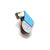 Geometric Pin - Blue and Multicolor Pattern-Pins-Karen Vanmol-Pistachios