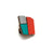 Geometric Pin - Silver, Teal and Orange-Pins-Karen Vanmol-Pistachios