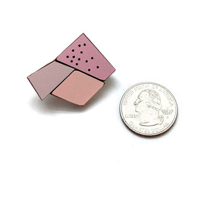 Geometric Pin - Triple Pink-Pins-Karen Vanmol-Pistachios