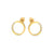 Gold Diamond Circle Studs-Earrings-DPT Werks-Pistachios