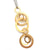 Gold Interlocking Circle Pendant-Necklaces-Arek Wolski-Pistachios