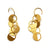 Gold Interlocking Circular Earrings-Earrings-Arek Wolski-Pistachios