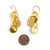 Gold Interlocking Circular Earrings-Earrings-Arek Wolski-Pistachios