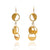 Gold Interlocking Circular Earrings-Earrings-Arek Wolski-Pistachios