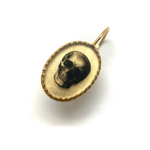 Gold Skull Earrings-Earrings-Anna Bankuti-Pistachios