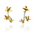 Gold Vermeil Bird Jacket Earrings-Earrings-Lisa Cimino-Pistachios