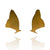 Gold Vermeil Butterfly Wing Stud Earrings-Earrings-Lisa Cimino-Pistachios