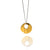 Gold Vermeil Circle Pendant Necklace-Necklaces-Claudia Vallejo-Pistachios