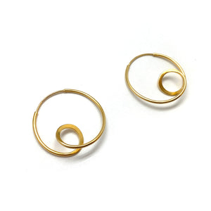 Gold Vermeil Loop Earrings-Earrings-Claudia Vallejo-Pistachios