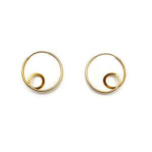 Gold Vermeil Loop Earrings-Earrings-Claudia Vallejo-Pistachios