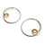 Gold Vermeil and Silver Loop Earrings-Earrings-Claudia Vallejo-Pistachios