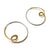 Gold Vermeil and Silver Loop Earrings-Earrings-Claudia Vallejo-Pistachios