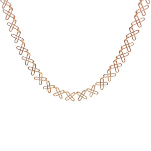 Gold X Link Necklace-Necklaces-Emily Rogstad-Pistachios