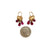 Gold and Ruby Heart Earrings-Earrings-Rachel Quinn-Pistachios