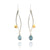 Gold and Silver Aquamarine Drop Earrings-Earrings-Judith Neugebauer-Pistachios