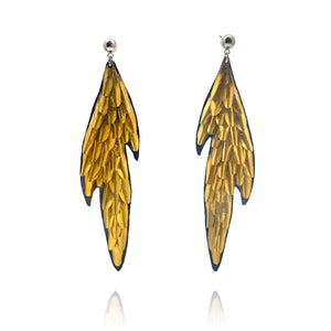 Golden Cascade Aluminum Earrings-Earrings-Eunseok Han-Pistachios