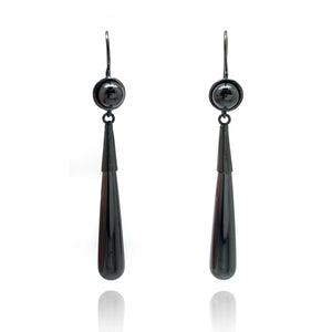 Hematite Dangle Earrings-Earrings-Heather Guidero-Pistachios